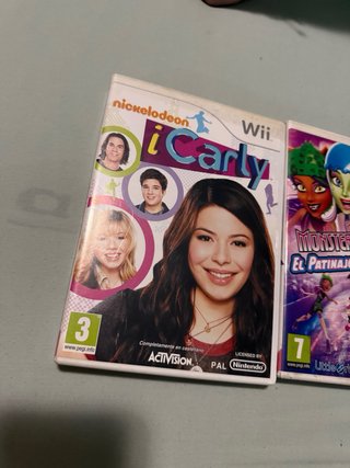 Juegos Wii Monster High y iCarly antiguos