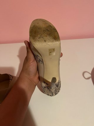 Guess Scarpe con Tacco Peep Toe Pitone