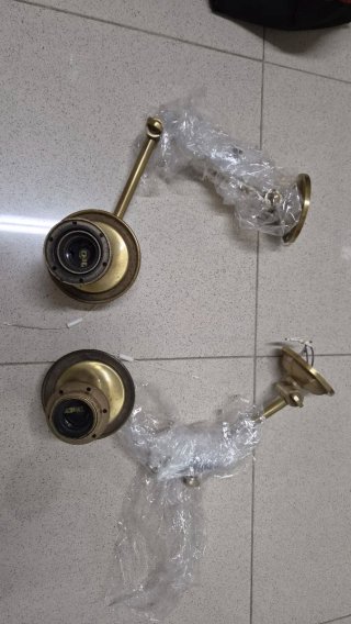 Apliques de pared dorados metal