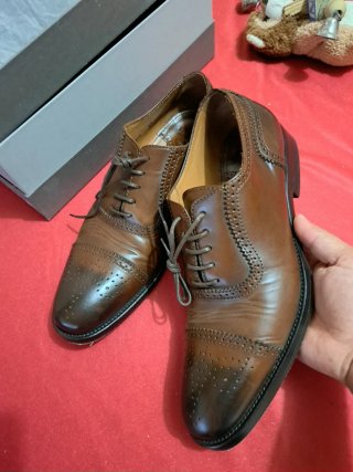 Scarpe eleganti in pelle marrone originale