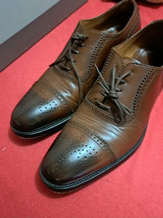 Scarpe eleganti in pelle marrone originale