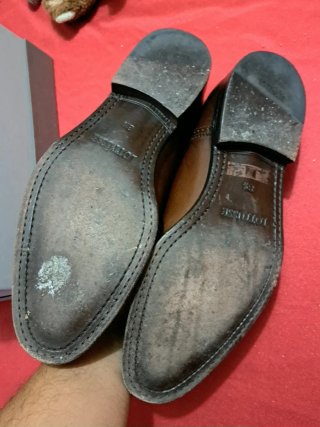 Scarpe eleganti in pelle marrone originale