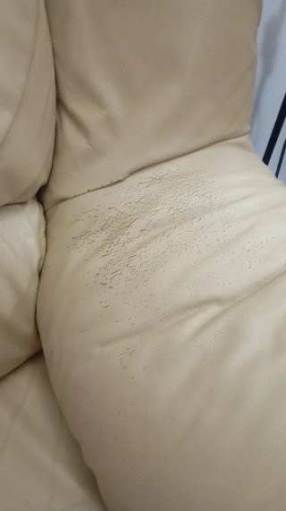 Sofá de piel 3+2 plazas beige