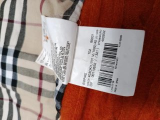 Chaqueta Burberry Lana y Pana Naranja