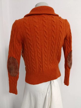 Chaqueta Burberry Lana y Pana Naranja