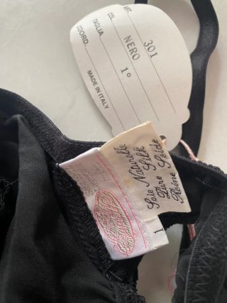 Reggiseno nero tg 1 in seta Armelle
