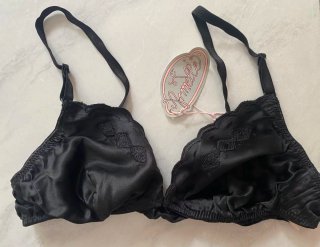 Reggiseno nero tg 1 in seta Armelle