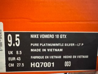 Nike Vomero 18 GTX Grigio/Bianco