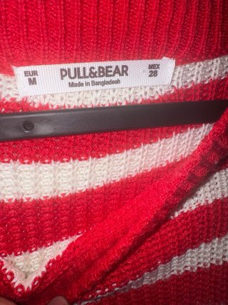 Jersey rayas rojo y blanco