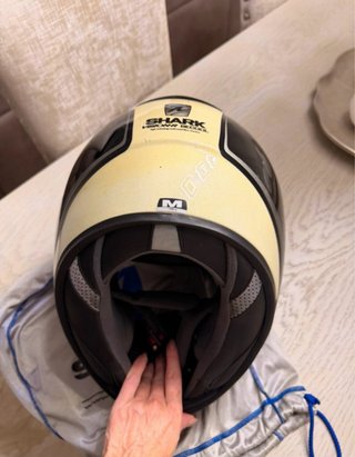 Casco Integral Shark Vanty BeCool Negro/Dorado