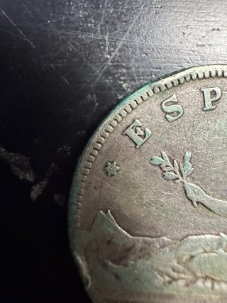 Lote 7 monedas 2 Pesetas Plata España 1870/1882