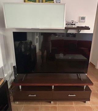 Mueble TV bajo + mueble alto + leja