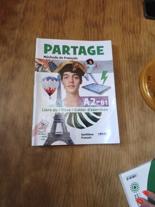 PARTAGE A2/B1 LIVRE+CAHIER
