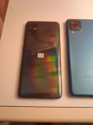 2 Samsung Galaxy A51 + A12 Nero/Blu