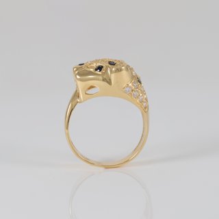 Anillo pantera oro 18k 750