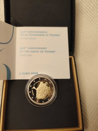 2€ San Marino 2026 Tiziano Proof Coin