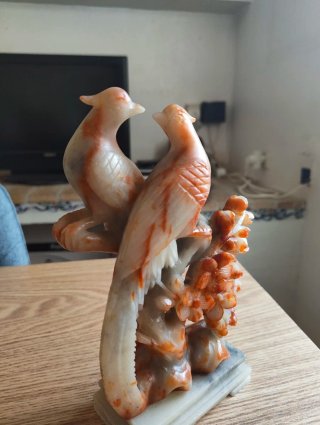 Escultura Fénix en Piedra Jabón