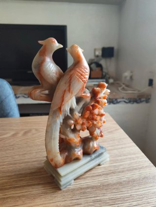 Escultura Fénix en Piedra Jabón
