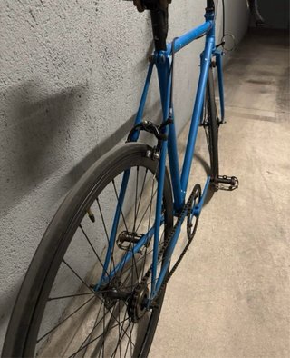 Bicicleta Clásica Azul Vintage Fixie