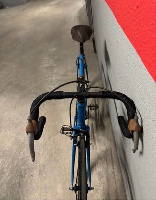 Bicicleta Clásica Azul Vintage Fixie