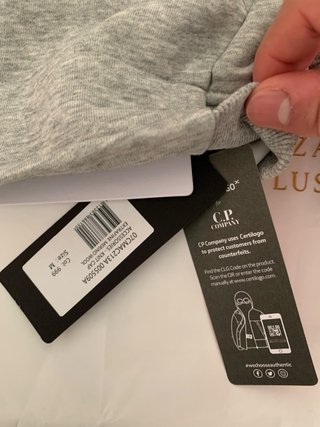 Giacca CP  Grigia con Cappuccio e Maschera