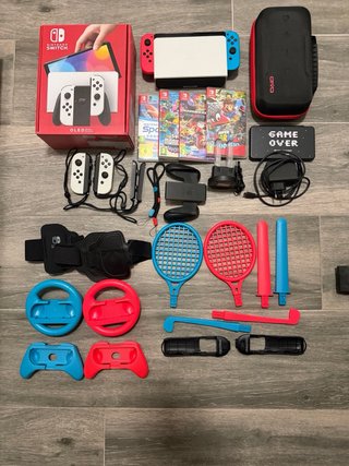 Nintendo Switch OLED + Accesorios + 1 Juego