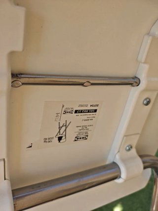 Taburete plegable Ikea Blanco Madera y Metal