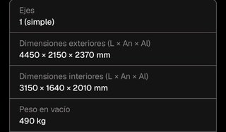 Remolque cerrado Debon NUEVO PROMOCIÓN SETIEMBRE
