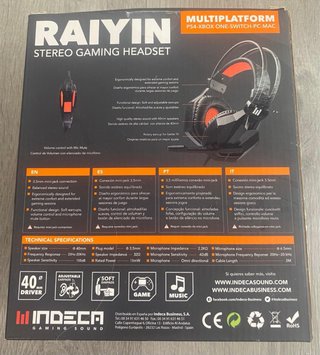 Auriculares Gaming Raiyin Stereo