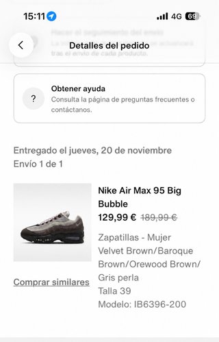 Nike Air Max 95 Marrón y Gris