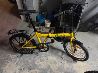Bicicleta Moma Plegable Amarilla