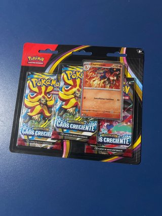 Pack Pokémon: 3 Sobres + Carta Charmeleon