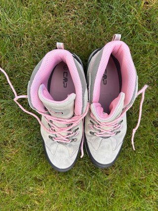 Botas de montaña CMP mujer gris y rosa