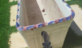 Macetero Cerámica Pintado a Mano