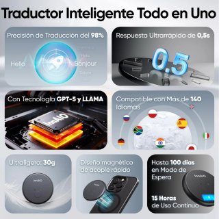 Traductor IA InnAIQ 140+ Idiomas