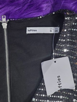 Vestido lentejuelas manga larga