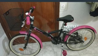 Bicicleta junior rosa 20 pulgadas