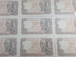 10 Billetes 100 Pesetas 1970 Correlativos