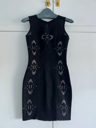 Vestido Negro Suiteblanco Mujer