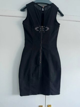 Vestido Negro Suiteblanco Mujer