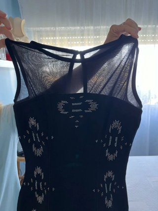 Vestido Negro Suiteblanco Mujer