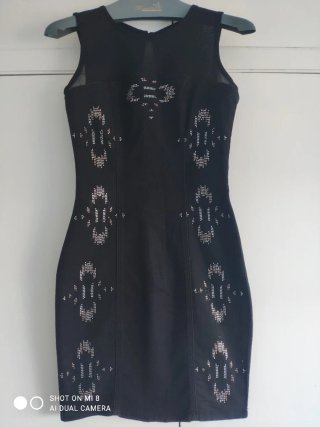 Vestido Negro Suiteblanco Mujer