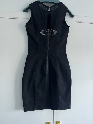 Vestido Negro Suiteblanco Mujer