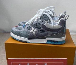 Louis Vuitton Scarpe Sneakers Blu Grigie