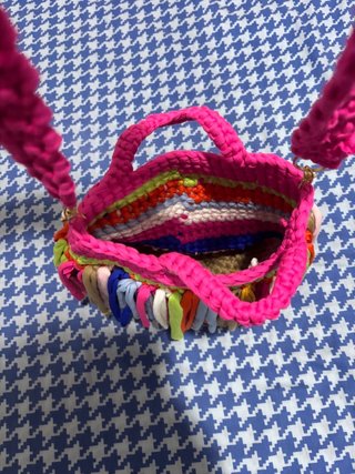 Borsa uncinetto artigianale multicolor