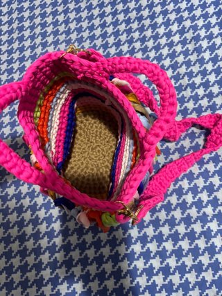 Borsa uncinetto artigianale multicolor