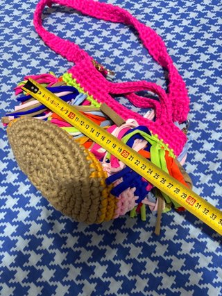 Borsa uncinetto artigianale multicolor