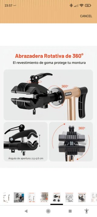 Soporte Bicicleta Taller Reparación ebike 40kg