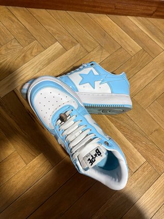 Zapatillas BAPE Bapesta Azul y Blanco