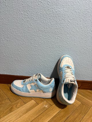 Zapatillas BAPE Bapesta Azul y Blanco